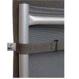 Kettler /KETTtex-Exklusiv® Comfort Mittellehner Auflage, 106x50x4/7cm, anthrazit/mocca mit 7cm Sitzpolster und Reißverschluß #2