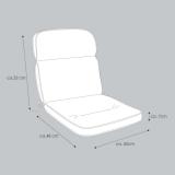 Kettler /KETTtex-Exklusiv® Gartenmöbel-Auflage, 100x50x7cm, anthrazit floral #4