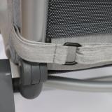Kettler /KETTtex-Exklusiv® Hochlehner Auflage mit Kopfpolster 123x50x4cm, silbergrau und Reißverschluß #3