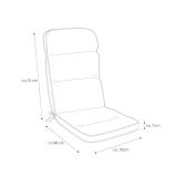 Kettler /KETTtex-Exklusiv® Hochlehner Gartenmöbel-Auflage, 120x50x7cm, Papagei, KTH3 #3