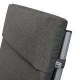 Kettler /KETTtex-Exklusiv® Liegenauflage mit Kopfpolster 200x60x4cm, anthrazit mit 3 Reißverschlüssen, (agora)® #2