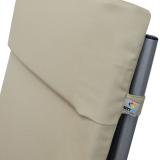 Kettler /KETTtex-Exklusiv® Liegenauflage mit Kopfpolster 200x60x4cm, natur mit 3 Reißverschlüssen, (agora)® #1