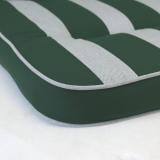 Kettler /KETTtex-Exklusiv® Hollywood-Schaukelauflage 56/64x180x8cm mit Dach und Armlehnen, grün gestreift #2