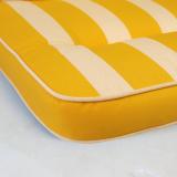 Kettler /KETTtex-Exklusiv® Hollywood-Schaukelauflage 56/64x180x8cm mit Dach und Armlehnen, gelb/altweiss gestreift #2