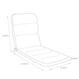 Kettler /KETTtex-Exklusiv® Liegenauflage, 200x65x9cm, silbergrau, KTH3 #2