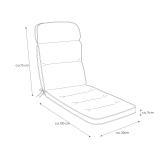 Kettler /KETTtex-Exklusiv® Relaxliegen Auflage 175x50x9cm, gelb gestreift, KTH3 #2