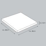 KETTtex-Exklusiv® Sitz-und Hockerkissen, 48x48x4cm, blau mit Reißverschluß, solange Vorrat reicht #1