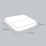 Kettler /KETTtex-Exklusiv® Sitz-und Hockerkissen, 50x50x9cm, grau, KTH3 #2