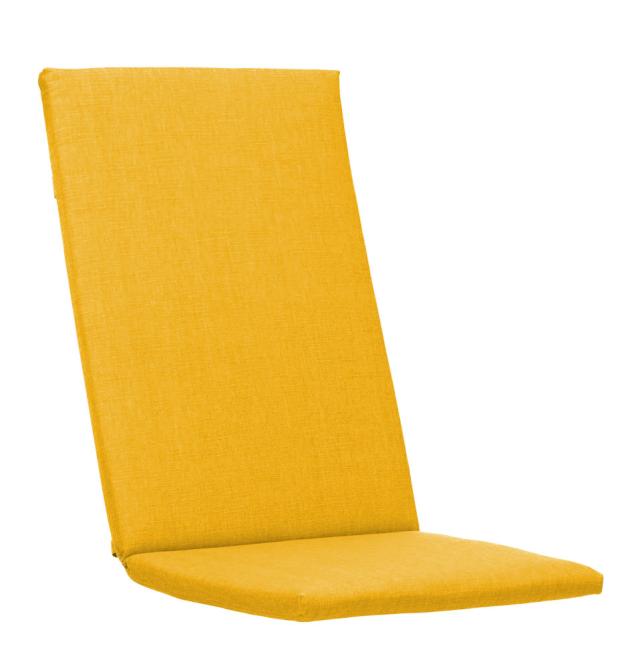 KETTtex-Exklusiv® Hochlehner Auflage 123x50x4cm, gelb uni, mit Reißverschluß, solange Vorrat reicht #1