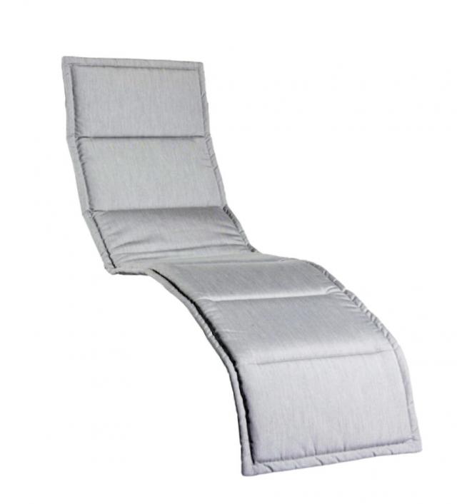 Kettler /KETTtex-Exklusiv® Bäderliegen-Auflage Tampa 205x55x3cm, silbergrau #1