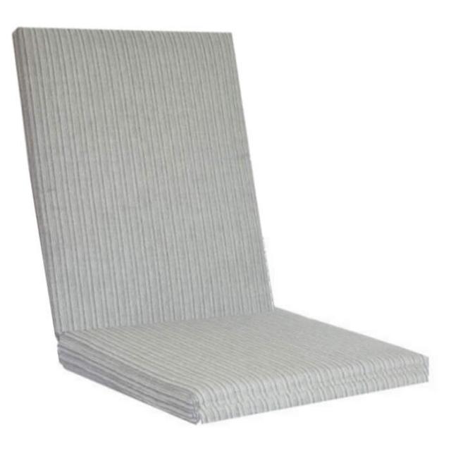 Kettler /KETTtex-Exklusiv®Comfort Mittellehner, 106x50x4/7cm, hellgrau gestreift, mit 7 cm Sitzpolster und Reißverschluß, solange Vorrat reicht #1