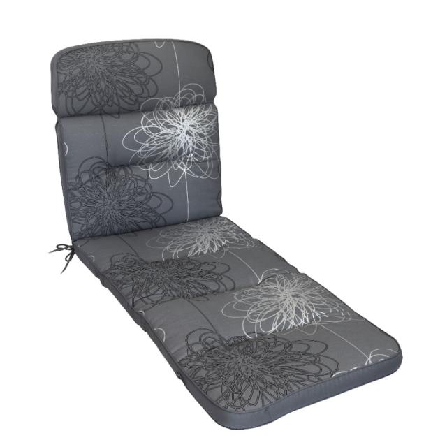 Kettler /KETTtex-Exklusiv® Liegenauflage, 200x65x9cm, anthrazit floral, KTH3 #1