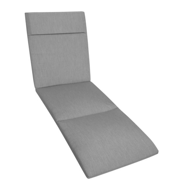 Kettler /KETTtex-Exklusiv® Liegenauflage mit Kopfpolster 200x60x4cm, silbergrau mit 3 Reißverschlüssen, (agora)® #1