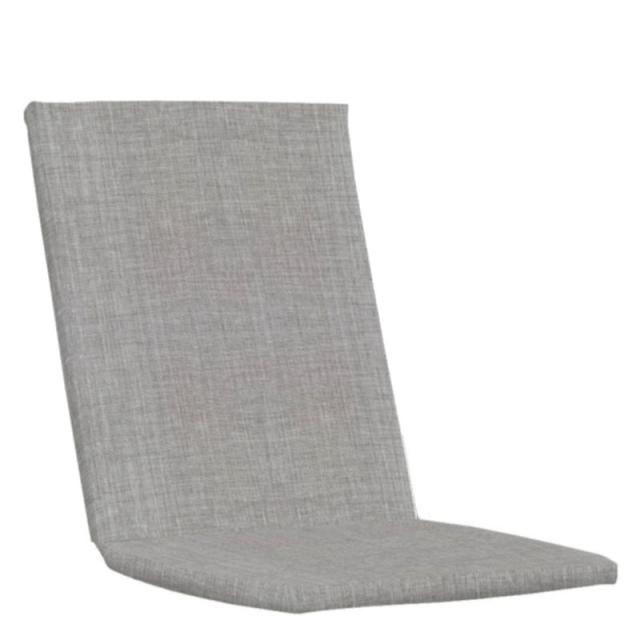 Kettler /KETTtex-Exklusiv® Mittellehner Auflage, 109x50x4cm, silbergrau und Reißverschluß #1