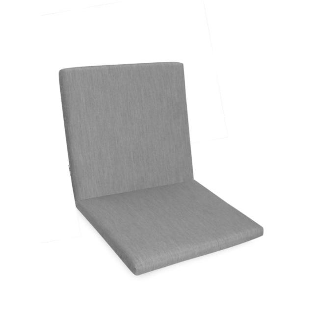Kettler /KETTtex-Exklusiv® Niederlehner Auflage, 103x50x4cm, silbergrau mit 2 Reißverschlüssen, (agora)® #1