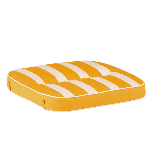 Kettler /KETTtex-Exklusiv® Sitz-und Hockerkissen, 50x50x9cm, gelb gestreift, KTH3 #1