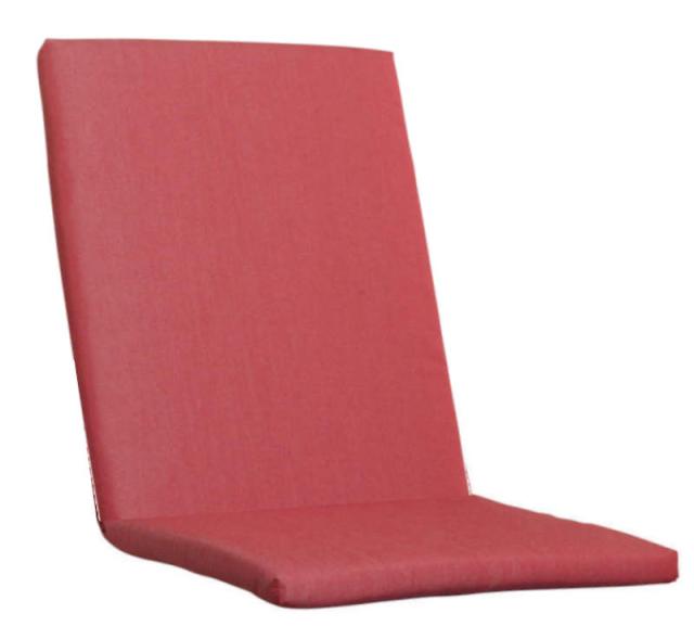 KETTtex-Exklusiv® Mittellehner Auflage, 109x50x4cm, ziegelrot, mit Reißverschluß, solange Vorrat reicht #1