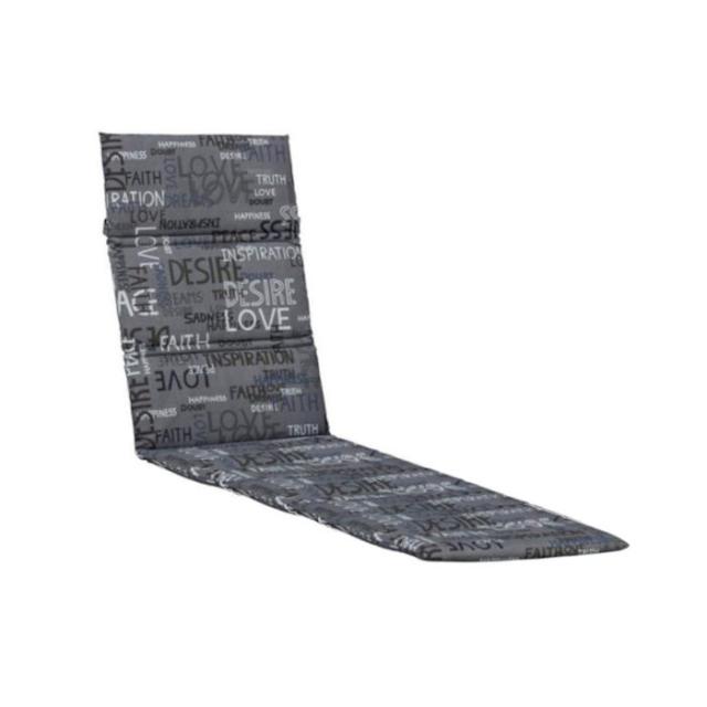 KETTtex Liegenauflage 200x60x3cm, anthrazit mit Schriftzug #1