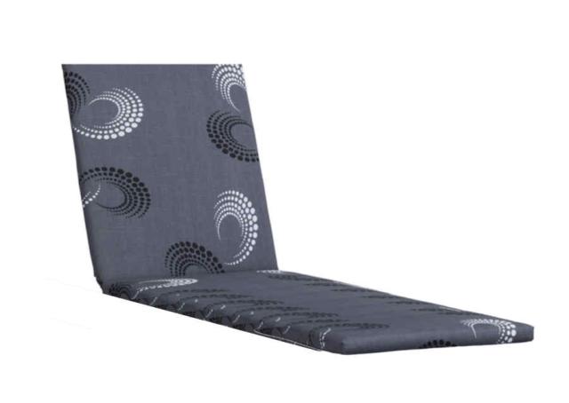 KETTtex-Exklusiv® Liegenauflage, 200x60x4cm, anthrazit mit schwungvollem Dessin, nur solange Vorrat reicht #1