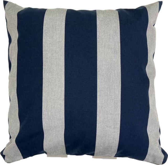 Kettler /KETTtex-Exklusiv® Cocktailkissen 40x40cm, Dessin 521 blau gestreift #1