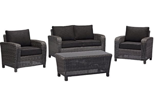 Nauru Lounge Set inkl.Kissen Farbe anthrazit #1