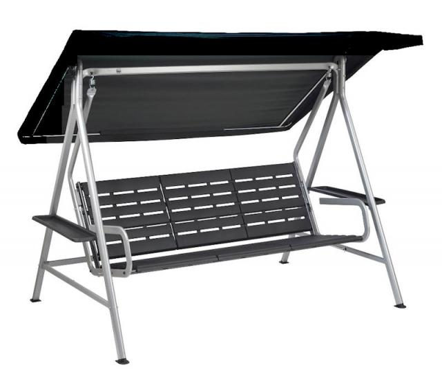 KETTtex-Exklusiv® Dach für Kettler Hollywoodschaukel Paradise, wetterfest, anthrazit #1