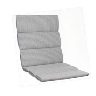 KETTtex-Exklusiv® Niederlehner Auflage 103x50x3cm, hellgrau mit feinen Streifen, solange Vorrat reicht