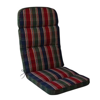 Kettler /KETTtex-Exklusiv® Hochlehner Gartenmöbel-Auflage, 120x50x7cm, rot-blau-grün kariert, KTH3