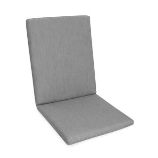Kettler /KETTtex-Exklusiv® Mittellehner Auflage 109x50x4cm, silbergrau mit 2 Reißverschlüssen, (agora)®