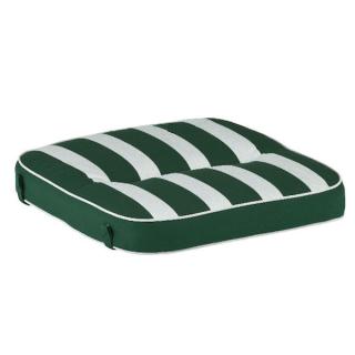 Kettler /KETTtex-Exklusiv® Sitz-und Hockerkissen, 50x50x9cm, grün gestreift, KTH 3