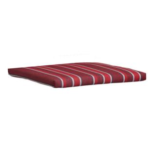KETTtex-Exklusiv® Sitz-und Hockerkissen, 48x48x4cm, rot gestreift mit Reißverschluß