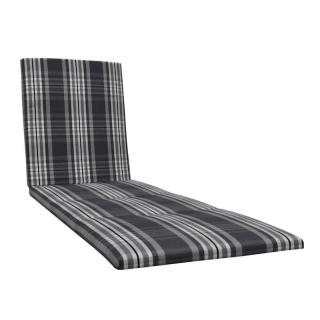 KETTtex-Exklusiv® Liegenauflage, 200x60x4cm, anthrazit-beige-kariert mit Reißverschluß -solange der Vorrat reicht