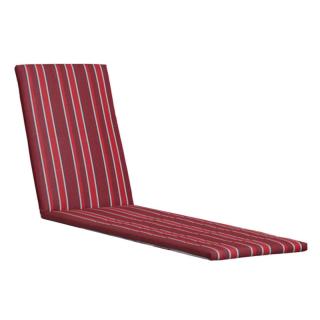 Kettler / KETTtex-Exklusiv® Liegenauflage, 200x60x4cm, rot gestreift mit Reißverschluß