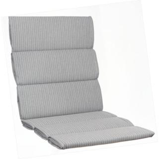 KETTtex-Exklusiv® Mittellehner Auflage 109x50x3cm, hellgrau mit feinen Streifen, solange Vorrat reicht