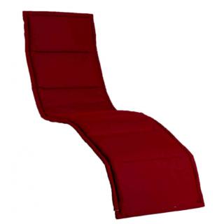 Kettler /KETTtex-Exklusiv® Bäderliegen-Auflage Tampa 205x55x3cm, rubinrot